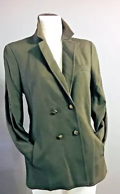 JACKET MASSIMO DUTTI  SIZE S.  In OLIVE GREEN / EUR=42        MINT CONDITION • $21