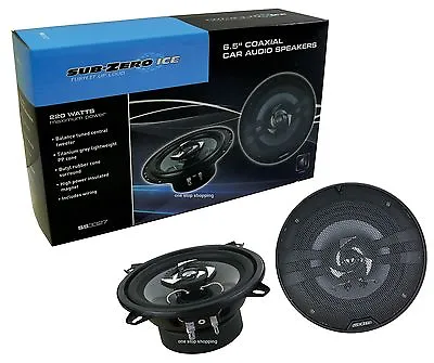 Subzero Car Speaker 220w 6.5  Coaxial 16.5cm 2 Way Door Shelf Speakers Ss3327 • £18.99
