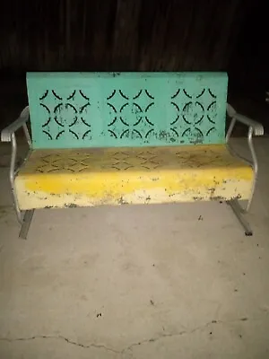 Old Metal Porch Glider Vintage Metal Glider Retro Glider Old Swing Porch Swing • $1500