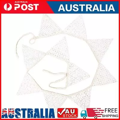 10 Flags Lace Vintage Party Wedding Pennant Bunting Banner Decor • $9.19