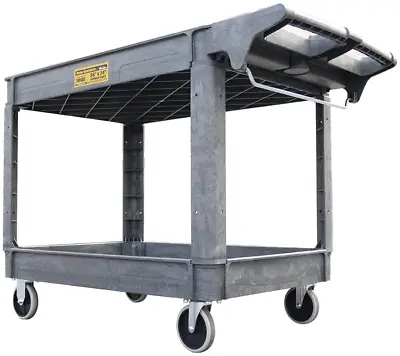 Heavy Duty Service Shop Tool Cart 2-Shelf 500lbs Capacity Organizer Rolling 30  • $89.10