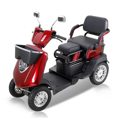 All-Terrain 1000W Motor 4-Wheel Electric Mobility Scooter Convertible 2-Seat • $3324.99