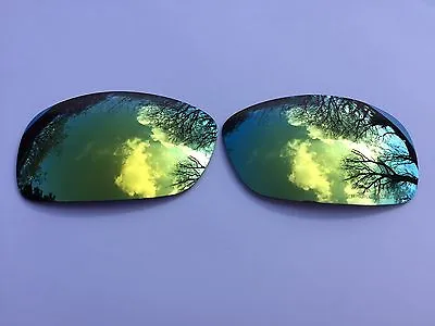 ENGRAVED POLARIZED 24k GOLD MIRRORED  REPLACEMENT OAKLEY HIJINX LENSES • £12.99
