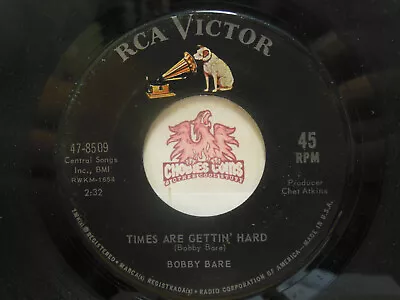 Bobby Bare – Times Are Gettin' Hard / One Day At A Time 45 RPM VG (17B) • $7.95