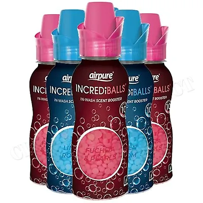 £10.85 • Buy Airpure INCREDiBALLS In-Wash Scent Booster Mix Fuchsia&Linen X 6 Washing Laundry