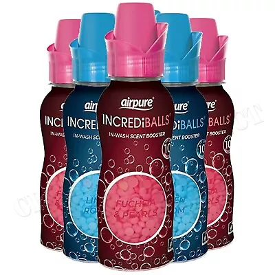 £10.85 • Buy Airpure INCREDiBALLS In-Wash Scent Booster Mix Fuchsia&Linen X 6 Washing Laundry