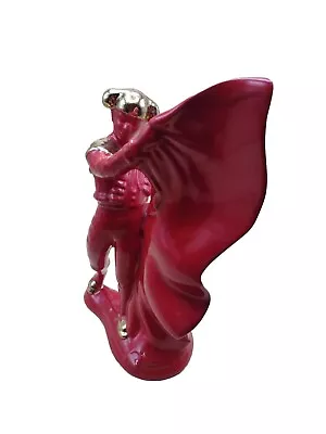 Vtg MCM 1970s Atlantic Mold Red Matador Bull Fighter Ceramic Spanish Man 11.25 T • $35.99