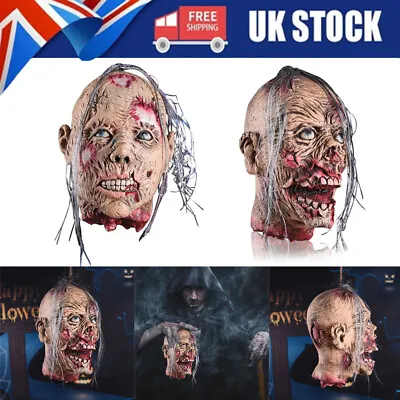 Halloween Decoration Hanging Severed Head Bloody Gory Zombie Party Prop Ornament • £21.74