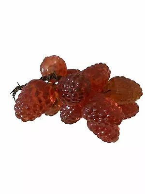 Vintage Mid Century Lucite Raspberry Berry Cluster • $34.88
