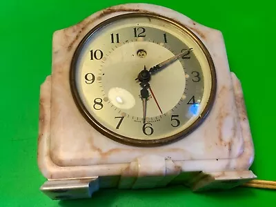 Table Bakelite Art Deco Clock Model CA Made In England SMITHS Sectric  Brown • £49.99