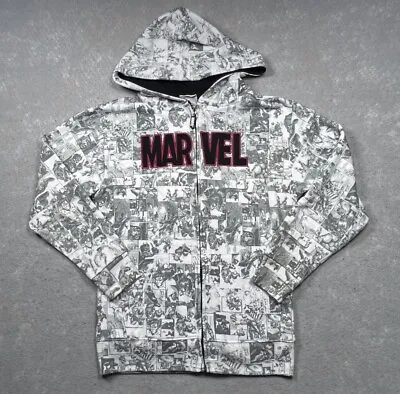 Universal Studios Marvel Youth Small Full Zip Hoodie Sweatshirt Embroidered Logo • $12.80