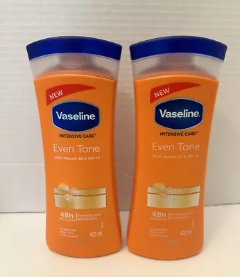 2 Vaseline Even Tone Body Lotion With Vitamin B3 & SPF 10 400ml Exp 10/24 • $29.99