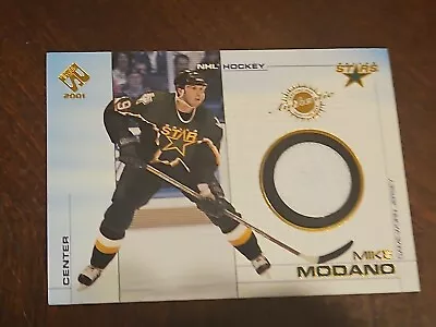 Mike Modano Game Used Relic Card Nhl Hockey Dallas Stars Jersey Gu Authentic • $13