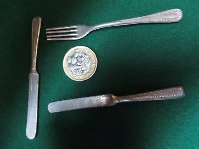 Vintage Miniature Aluminium Knives And Fork • $2.49