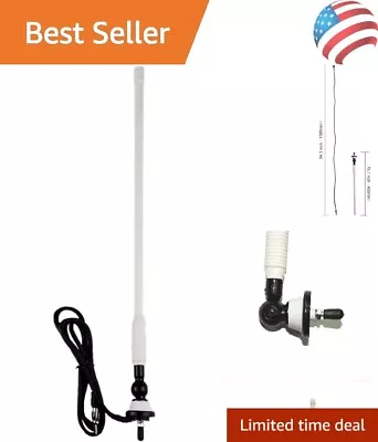 Waterproof Marine Antenna - Flexible Mast Excellent Performance - 16.9 Mast • $31.99