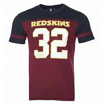 Washington Redskins Men's T-Shirt (Size S) NFL Majestic Mesh 32 Top - New • £14.99