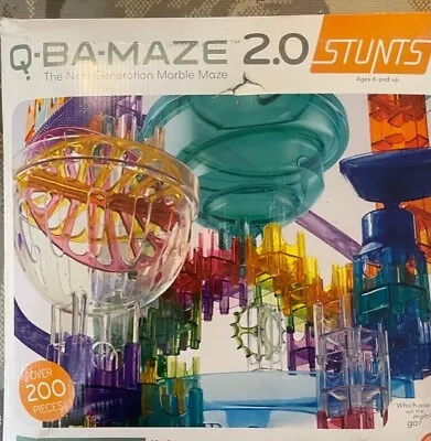 Mindware Q-BA-Maze 2.0 Ultimate Stunt Set Over 200 Pieces Marble Maze • $65