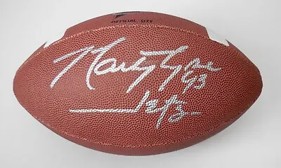 Marty Lyons Autographed Wilson Ncaa Football (new York Jets) - W/ Coa! • $99.99