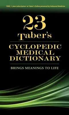 Taber's Cyclopedic Medical Dictionary - Paperback Venes MD  MSJ Donald • $6.57