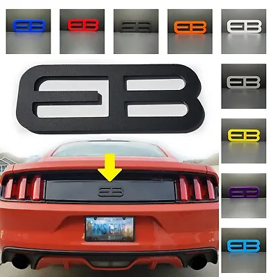 1pc REAR EB Emblem Fits 15-25 Mustang ECOBOOST Badge Trunk Turbo Eco Focus • $24.90