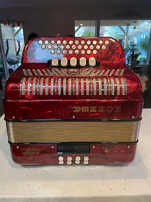 Beautiful Hohner Norma III Club C/F Accordion Melodeon • $320