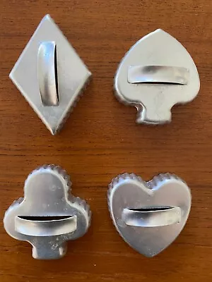Vintage Aluminum Cookie Cutters With Handles And Ruffled Sides • $10