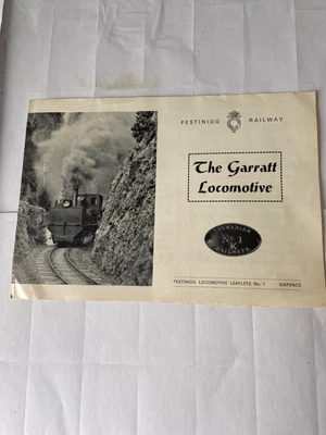 $2.44 • Buy Festiniog Railway. Garratt Locomotive Leaflet No.1. Undated.