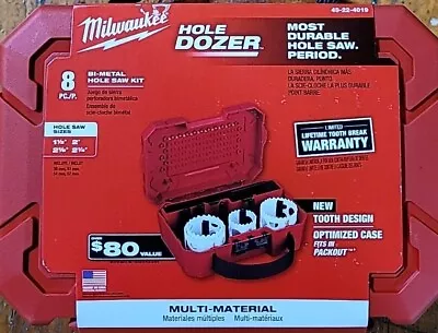 NEW!! MILWAUKEE Hole Dozer Bi-Metal Hole Saw Kit (8-Piece) • $29