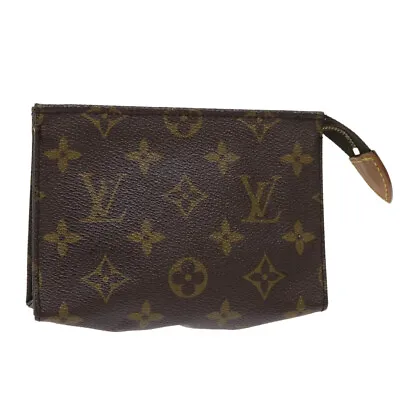 LOUIS VUITTON Monogram Poche Toilette 15 Pouch M47546 LV Auth 46288 • $98.80