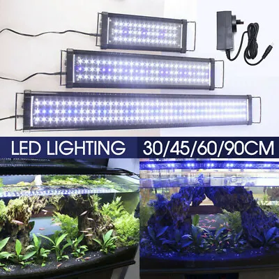 $44.99 • Buy 30 -90 CM Aquarium LED Lighting 30/45/60/90cm Marine Aqua Fish Tank Light