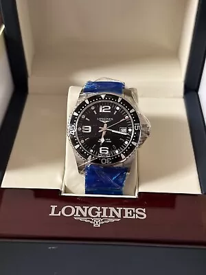 Longines HydroConquest Men's Sunray Black Watch - L3.740.4.56.6 • $262