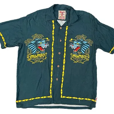 Mambo Loud Vintage 90s Tropicana Lounge Button Up  Rayon Shirt Rare Medium • $280