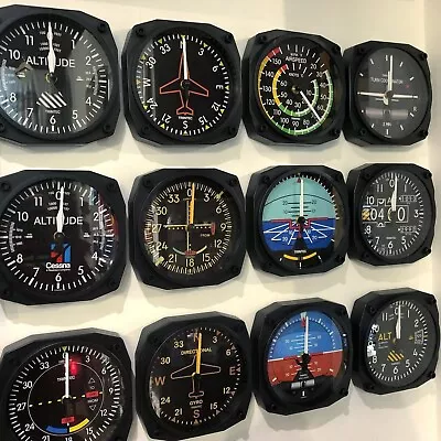 Aviation Wall Clock Altimeter Directional Aviation Airspeed Vacuum Gyro • $69