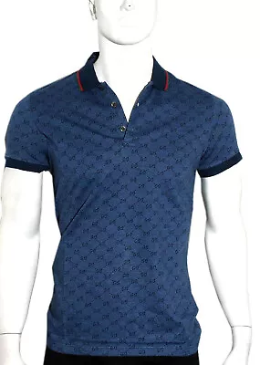 Gucci *** Short Sleeve Men's Half Button Down Polo Neck TShirt Size 2XLarge • $129