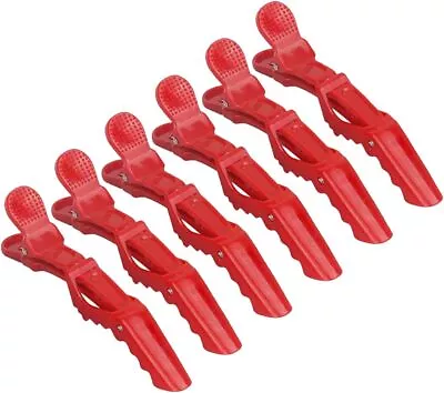 6 Crocodile Hair Sectioning Clips Partitioning Perm Hairdressing OR Styling Tool • £2.49