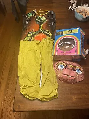 1982 (Collegeville)  E.T. THE EXTRA TERRESTRIAL  Halloween Costume & Mask. Med • $55