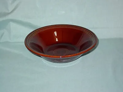 Vintage Sheffield Fiesta Brown Amberstone Round Serving Bowl • $14.99