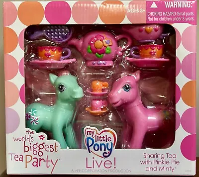 My Little Pony Live Worlds Biggest Tea Party Sharing Tea With Pinkie Pie & Minty • $56