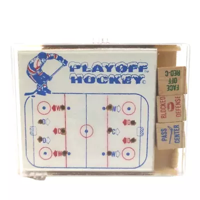 Rare Vintage Playoff Hockey Wooden Dice Game Crestline Mfg Complete 1970s • $19.99