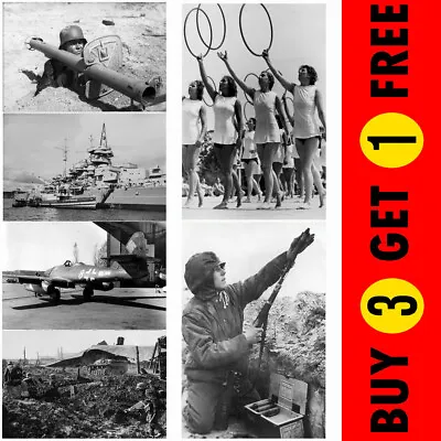 £3.74 • Buy WW2 World War 2 Two WWII Photo Picture Poster Print Tanks Aircraft Soldier Guns