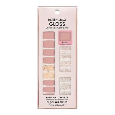 DASHING DIVA Gloss Ultra Shine Gel Palette Nail Polish Strips AFTER GLOW • £9.99