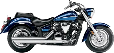 Cobra Chrome Slashdown 2 Into 2 Exhaust 2007-2015 Yamaha V-star Xvs1300 • $878.95