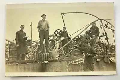 5 Workers Men Mining Miners RPPC Real Photo Postcard FF396 • $34.50