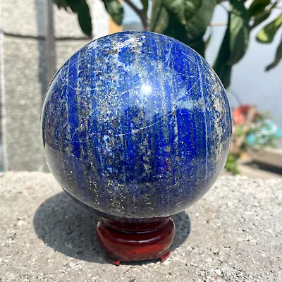 2.42LB Natural Lapis Lazuli Jasper Quartz Sphere Crystal Ball Reiki Healing. • $0.99