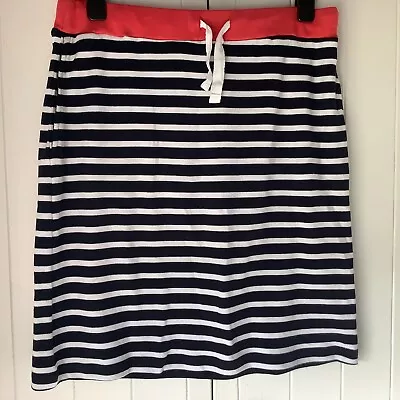 Captain Corsaire - Stretch Skirt - 100 % Cotton - Size 16 - BNWT - Navy White￼ • £9.99