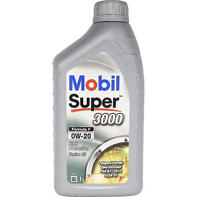 Mobil Super 3000 Formula P 0W-20 0W20 Fully Synthetic Engine Oil 1L 1Litre • £19.95