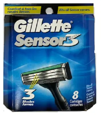 Gillette Sensor3 Men's Razor Blade Refills 8 Count • $13.49