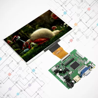 For 7inch Raspberry Pi 3 LCD TFT Display 1024*600 HDMI VGA Monitor Screen Kit UK • £40.62