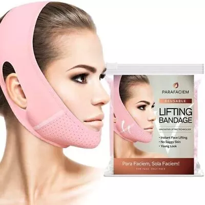 ParaFaciem Reusable V Line Mask Facial Slimming Strap Double Chin Reducer Chin  • $21.45