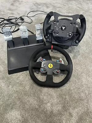 Thrustmaster T300 RS GT + F1 Style Wheel + Ferrari Alcantara Wheel • £92